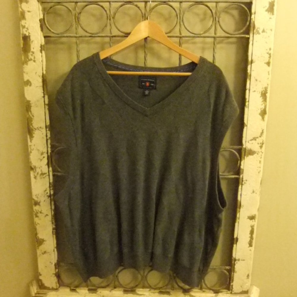 SADDLEBRED V-NECK SWEATER VEST MENS -3X